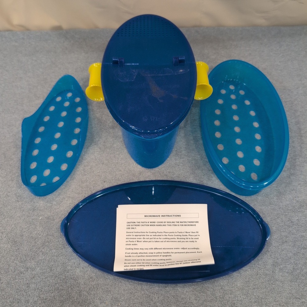 Pasta N More Microwave Cooker Steamer Strainer Lid As Seen‎ On TV Product